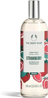 Strawberry Body Mist (1x 100ml), Refreshing Sweet Body Mist for Women, Fruit-Scented Mist with 97% Natural-Origin Ingredients, Everyday Body Spray, Vegan Body Care