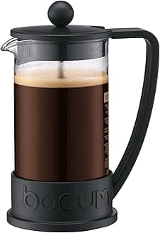 10948-01BUS Brazil French Press 0.35-Liter 3-Cup Coffee Maker, 12-Ounce, Black