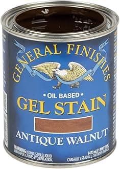 General Finishes Oil Base Gel Stain, 1 Pint, Antique Walnut