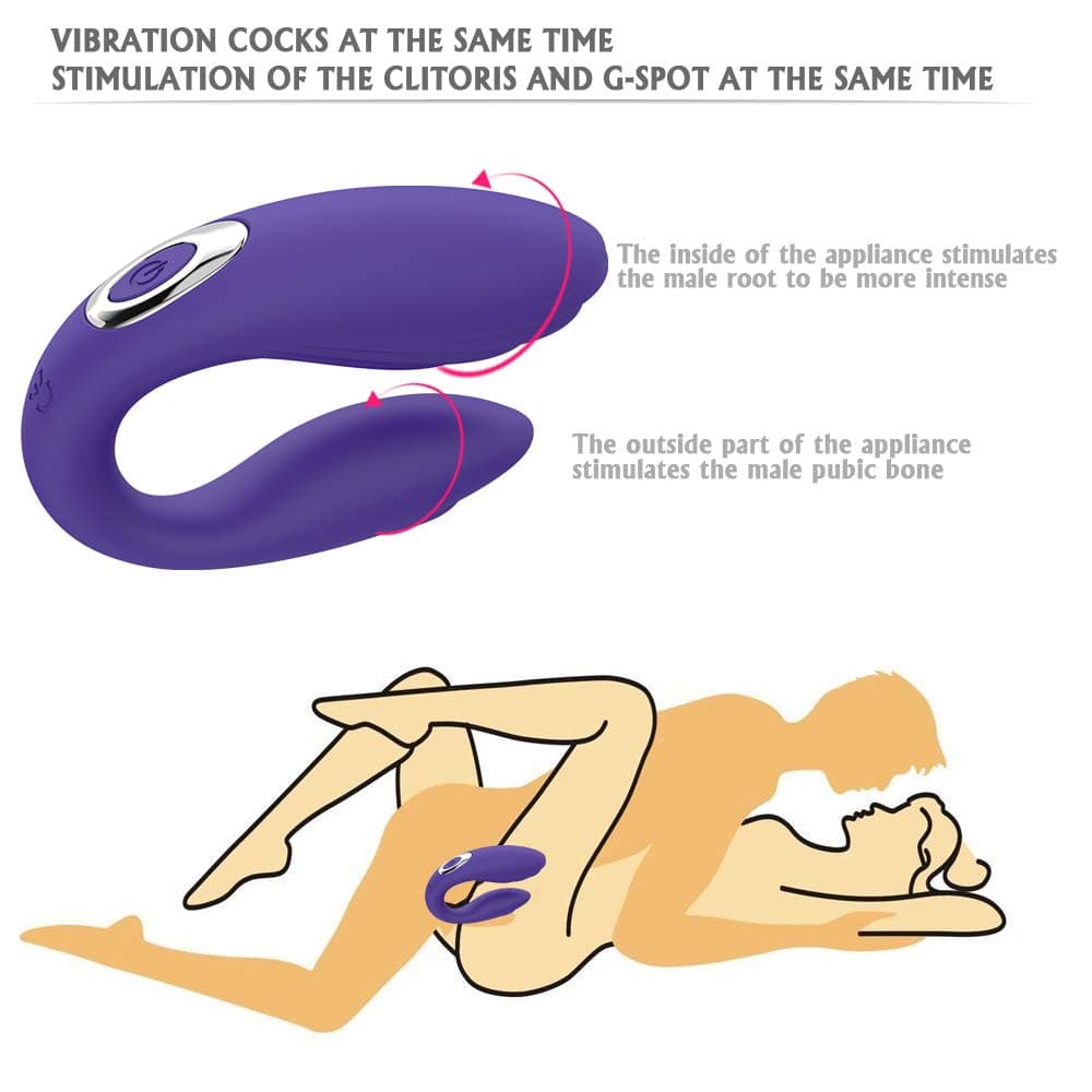 Wireless U Shape Single Couple Love Stimulation Portable Strong Patterns Handsfree Sucking Toy USB Rechargeable Waterproof Wand for Sore Back Foot Neck Leg Waterproof