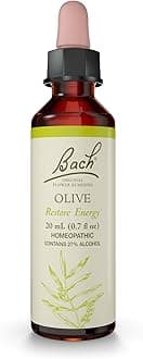 Bach Original Flower Remedies, Olive - Restore Energy - Natural Homeopathic Flower Essence for Emotional Balance - Vegan, Gluten Free, Sugar Free - 20mL Dropper