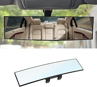 Car Rearview Mirrors, Interior Clip-on Panoramic Rear View Mirror for Car, Wide Viewing Range, 12 inch HD Universal Use for Cars, SUVs, Trucks, Vehicles
