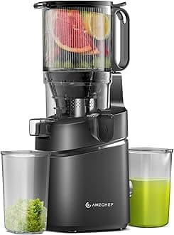 Automatic Cold Press Juicer Machines 250W Liberate Your Hands -145MM Opening and 2L Capacity Slow Juicers for Whole Fruit and Vegetable, with Triple Filter, Safety Lock, Classic Black