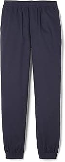 Boys' Pull-on Twill Jogger Pants, Navy, 12