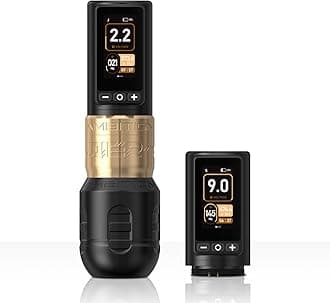 Soldier 270 Wireless Tattoo Machine, 270 g.cm Torque Brushless Motor Cordless Tattoo Gun, Rotary Tattoo Cartridge Pen with Dual 2400mAh Touchscreen Battery Supply for Artists