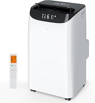 Inverter 16000BTU Portable Air Conditioners with Remote, Free Stand Cooling Portable AC Unit for Room up to 800 sq.ft, with Dehumidifier & Fan, Dual Hose, Quiet Sleep Mode(42dB), Windows Kit