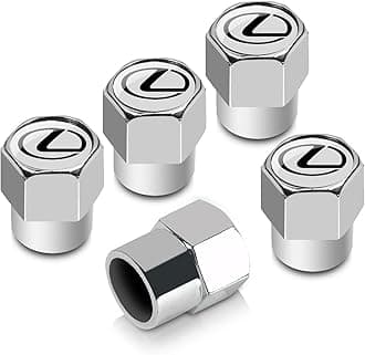 Baron & Baron, Inc. Tire Stem Valve Caps Set for Lexus (Chrome)