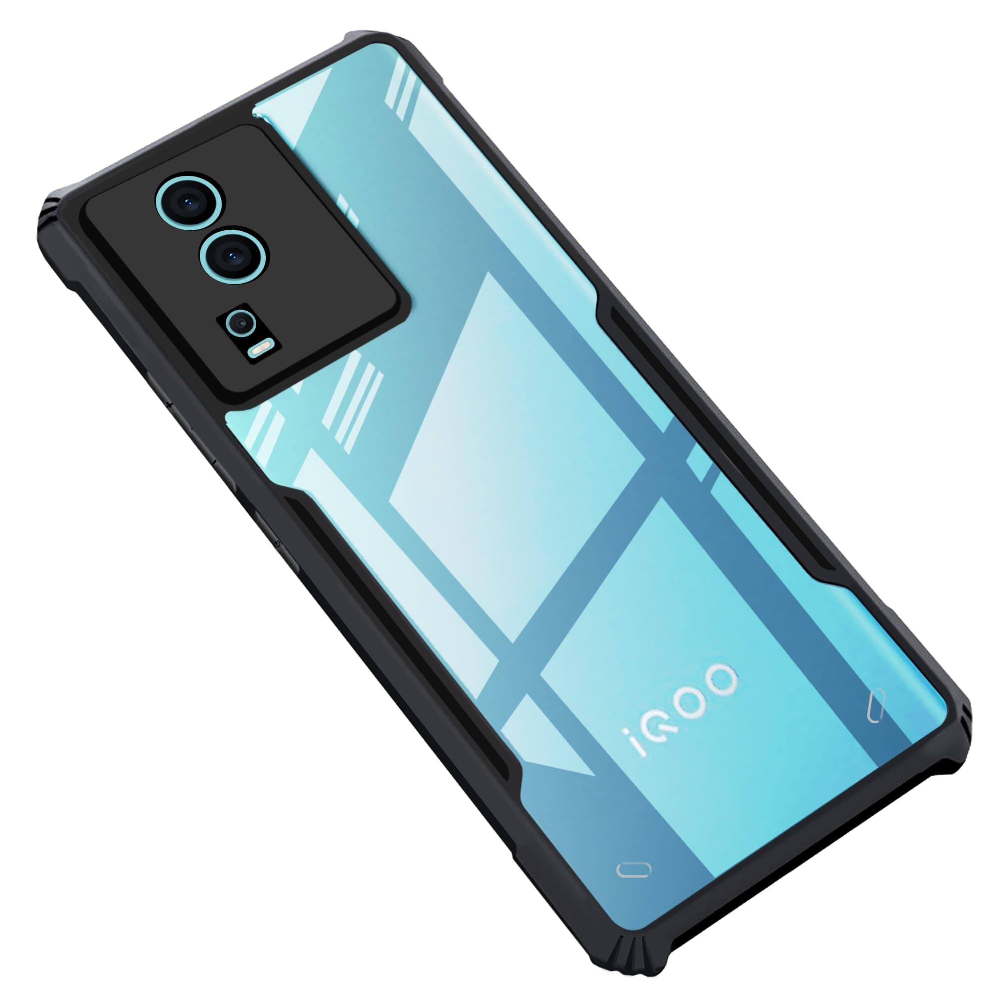Amazon Brand - Solimo Basic Case for iQOO Neo 7 Pro (5G) (Acrylic_Black)