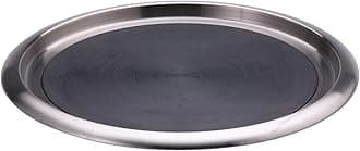 TR1614SR Tray with Top and Bottom Built in Non-Slip Rubber Inserts, 14" Round, Dishwasher Safe, Stainless Steel