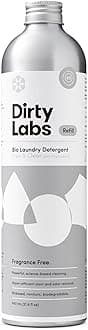 Dirty Labs | Scent Free | Bio Enzyme Liquid Laundry Detergent | 80 Loads (21.6 fl oz) | Hyper-Concentrated | High Efficiency & Standard Machine Washing | Nontoxic, Biodegradable | Stain & Odor Removal