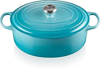 Le Creuset Enameled Cast Iron Signature Oval Dutch Oven, 6.75 qt., Caribbean