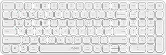 Rapoo E9310M Wireless Keyboard for Mac/iPad/PC, Multi-Device Bluetooth Keyboard with Number Pad, Low-Profile, Quiet Typing, 99-Key, Battery Powered, Support 4 Devices for Windows, Linux, Chrome, Mac