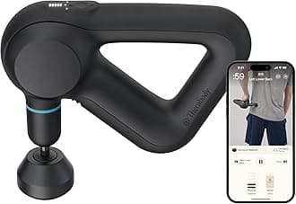 Prime Quiet Deep Tissue Therapy Massage Gun - Bluetooth Enabled, Electric Percussion Massage Gun & Personal Massager for Pain Relief in Neck, Back, Leg, Shoulder and Body (5th Gen)