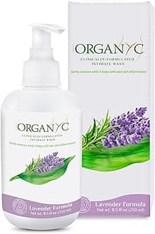 Organic Intimate Wash with Lavender Essential Oils & Flower Extracts, Gentle Cleansing Feminine Wash for Women with Sensitive Skin, Soothing pH Balance Feminine Wash, 8.5 fl oz, Pack of 1