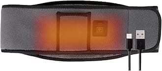 Rechargeable Heating Belt with Massage - Adjustable Warm Wrap for Back & Waist Pain Relief - Soothing Heat Therapy for Muscle Relaxation