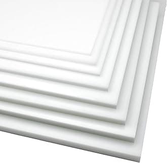 BuyPlastic Natural White HDPE Plastic Sheet 3/4" Thick, Size 6" x 24", High Density Polyethylene Board, Actual Dimensions 5.75" x 23.75"