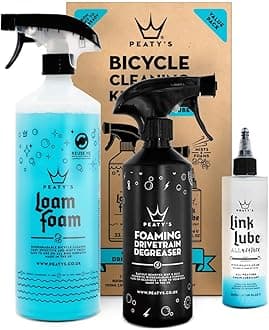 Bicycle Cleaning Kit - Wash, Degrease & Lubricate Bike Maintenance Kit, Includes Foaming Bike Cleaner, Drivetrain Degreaser Spray & Chain Lube, Suitable for Carbon, MTB, Road and E-Bikes