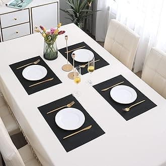 HOKIPO PVC Washable Set of 4 Placemats for Dining Table - 45x30 cm (AR3104)