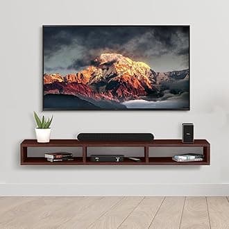 Torche Wooden Wall Mounted Tv Unit, Tv Cabinet For Wall, Tv Stand, Set Top Living Room, Set Top Box Stand (Big Dark Oak-Glider) - 23 X 102 X 14.00 Cm