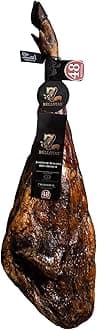 7 BELLOTAS Acorn-fed 100% Iberico Ham | Jamon Pata Negra Bellota | Spanish Iberian Ham Leg with 48 Months