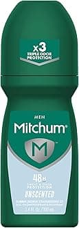 Mitchum Invisible Roll-On, Unscented, 3.4 oz