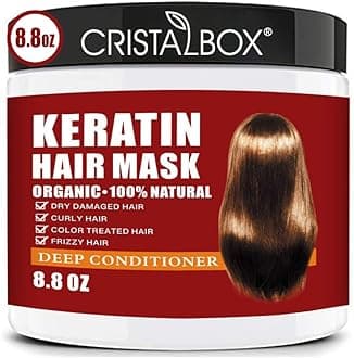 Keratin Hair Mask,Keratin Hair Treatment 250g Hair Mask for Dry Damaged Hair,Deep Conditioning Hair Treatment Mask Repair Treatment Damage Hair Root,Natural Deep Conditioner Hydrating Hair Masque