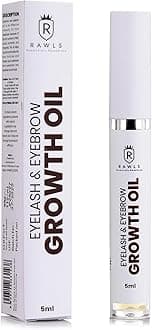 Eyelash & Eyebrow Growth Oil Serum | Pure Castor Oil + Vitamin E Formula | Rapid Lash & Brow Enhancer for Longer, Fuller Hair | 5ml