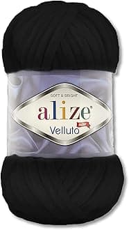 Wohnkult 100 g Alize Velluto Wool in 30 Selection (60 | Black)