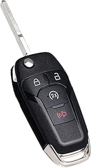 Remote Start Control Flip Key Fob Replacement Fits for Ford F-150/F150 2015-2024 F250 F350 2017-2022 Ranger 2019-2022 Bronco 2021-2022 Keyless Entry Remote Control N5F-AO8TDA 164-R8134