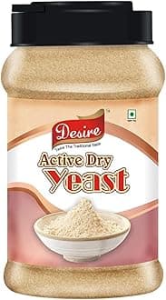 - Desire Baker's Active Dry Yeast 500g |Instant Dry Yeast for Baking Bread, Pizza Dough, Cakes & More