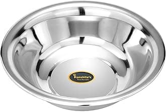 Kanshita's Rasoiware Stainless Steel Kitchen Basin Bowl - Multipurpose 2 Litre (30 CM Diameter)