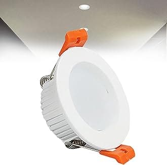 3W LED Recessed Ceiling Spotlights, 6000K Cold White Ultra Slim Panel Light, Cut Φ50-55mm, AC110-240V Round Downlights for Living Room Office, 1 Pack