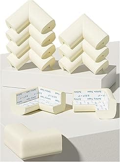 Table Corner Protectors for Baby,Baby Proofing Edge Protectors, Foam Soft Baby Safety Guards Products,Suitable for Furniture Fireplace Coffee Desk Cushion,Sharp Corners Bumper (Beige)