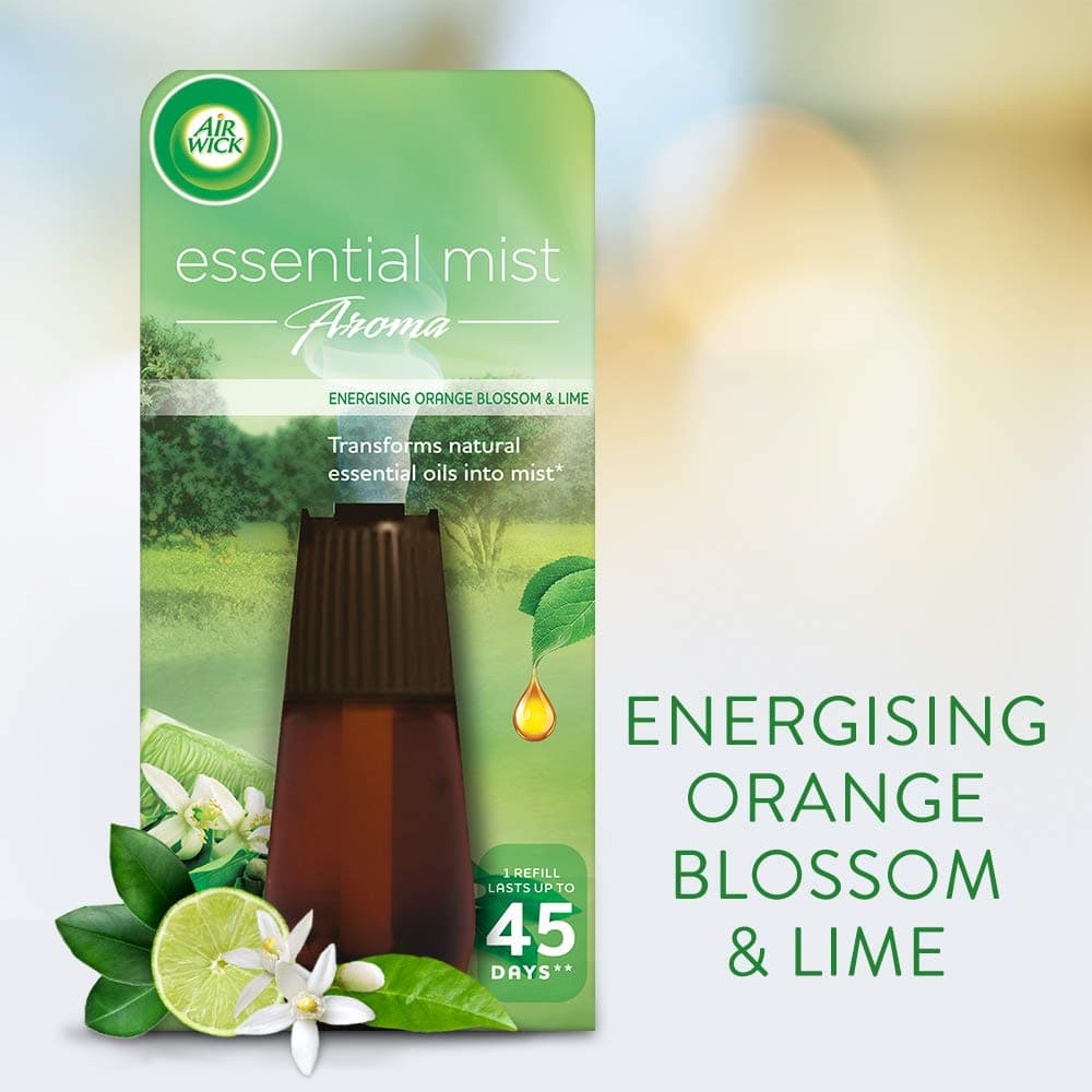 Air Wick Essential Mist Diffuser Bundle, Mixed Fragrances - 1 Gadget + 6 Refills x 20ml (120ml)