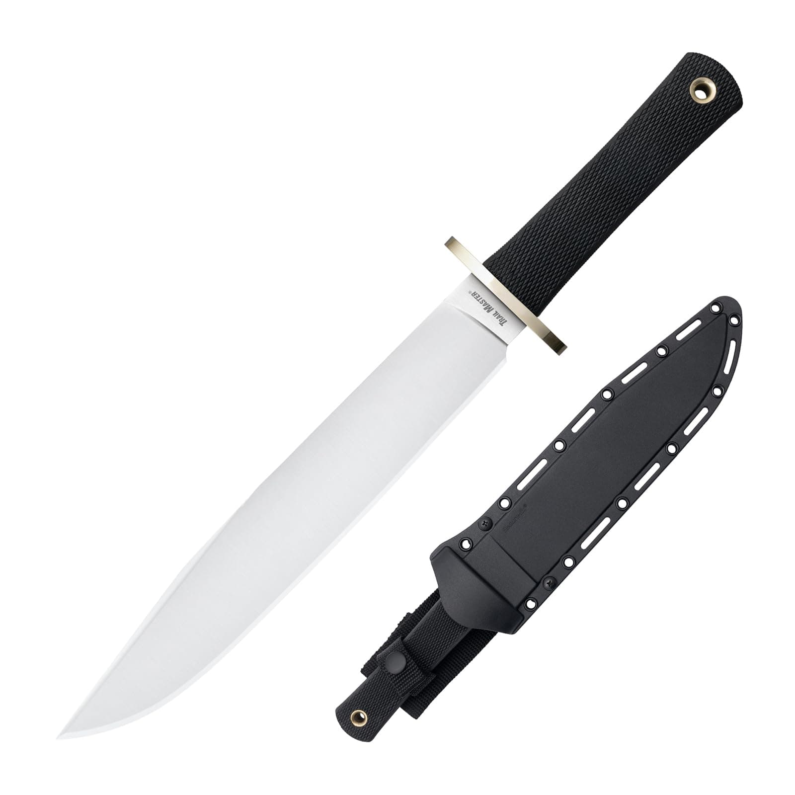 Trail Master 9.5" CPM 3V Razor-Sharp Clip Point Blade 5.125" Kray-Ex Handle Tactical Fixed Blade Knife W/Secure-Ex Sheath