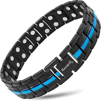 MagnetRX Ultra Strength Magnetic Bracelet - Magnetic Bracelets for Men - Adjustable Bracelet Length with Sizing Tool