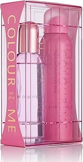 COLOUR ME Pink Perfume for Women. 100ml Eau de Parfum & 150ml Body Spray - Twin Perfume Gift Set Women. Luxury Fragrance - Ladies Perfume Set, Long Lasting Womens Perfumes by Milton-Lloyd