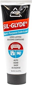 Automotive Solutions SIL-Glyde Multi-Purpose All-Weather Lubricating Compound for All Surfaces - 8 oz Tube, Versitle Multi-Purpose Lubrication, All Weather, Auto, Home, Farm and Shop