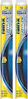 5079274-2 Latitude 2-In-1 Water Repellent Wiper Blades, 16 Inch (Pack Of 2), Automotive Replacement Windshield Wiper Blades With Patented Rain-X Water Repellency Formula