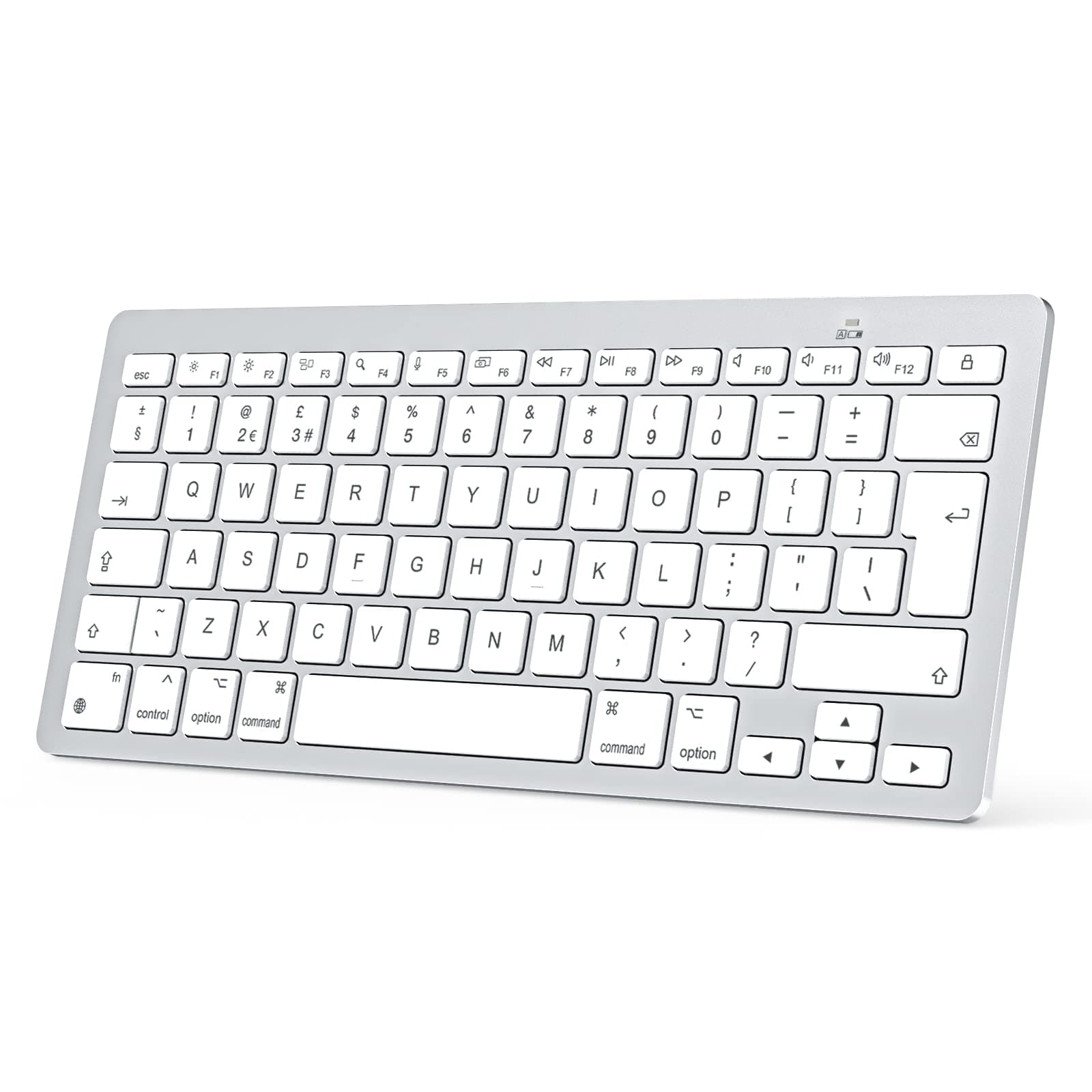 Bluetooth Keyboard for Mac, Wireless keyboard for Apple MacBook Pro/Air, iMac, iMac Pro, Mac Mini, Mac Pro, QWERTY UK Layout, Silver
