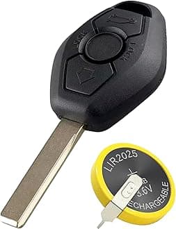 3 Buttons Car Key Case For BMW 3 5 7 Series M5 X3 X5 Z3 Z4 E36 E38 E39 E46 E60 E53 E63 E85 E52 E83 E90 Remote Key Shell Cover with LIR2025 Re-chargeable Battery HU92 Blade