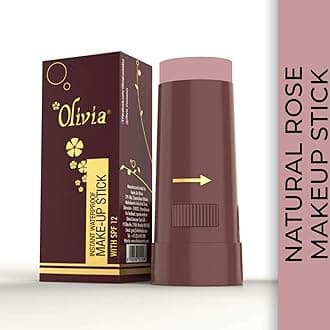 Olivia Instant Waterproof Makeup Stick Concealer Natural Rose 15g Shade No.4 (SPF 12), Pack of 1