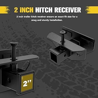 BUNKER INDUST Rear Trailer Hitch Receiver Fit for 2003-2018 Dodge Ram 1500/2003-2013 Ram 2500 3500/2019-2021 Ram 1500 Classic, 2" Inch Tow Towing Hitch