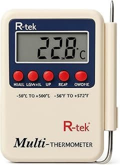 Multipurpose Digital Multi Stem Thermometer with External Sensing Probe(Aquarium, Fridge, Machines)