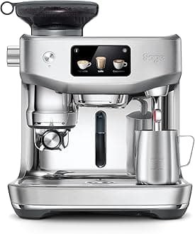 The Oracle Jet – Espresso Machine with Grinder, Auto Grind & Tamp, Manual & Auto Milk Frother, LCD Display–Brushed Stainless Steel-UAE Version, 2 Year Manufacturer Warranty,Free Coffee from RAW