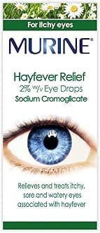 Murine Hayfever Eye Drops, Hayfever Treatment for Itchy and Painful Eyes, Anti-inflammatory Eye Drops 10ml