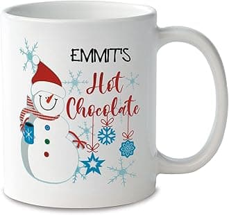 Cocoa Snowman Personalized Ceramic Mug 11oz