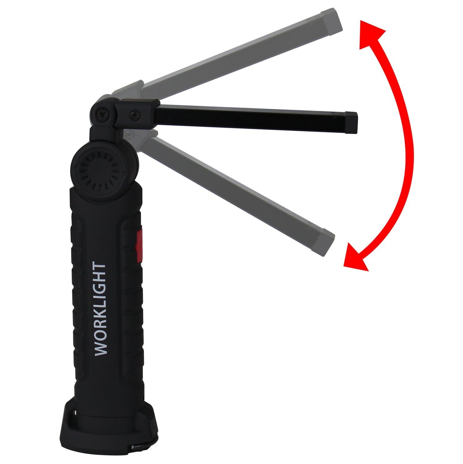 NVTED USB Rechargeable COB LED Flashlight, 5 Mode Foldable Handheld Work Light Lamp Torch with Rotating Hook & Magnetic Base