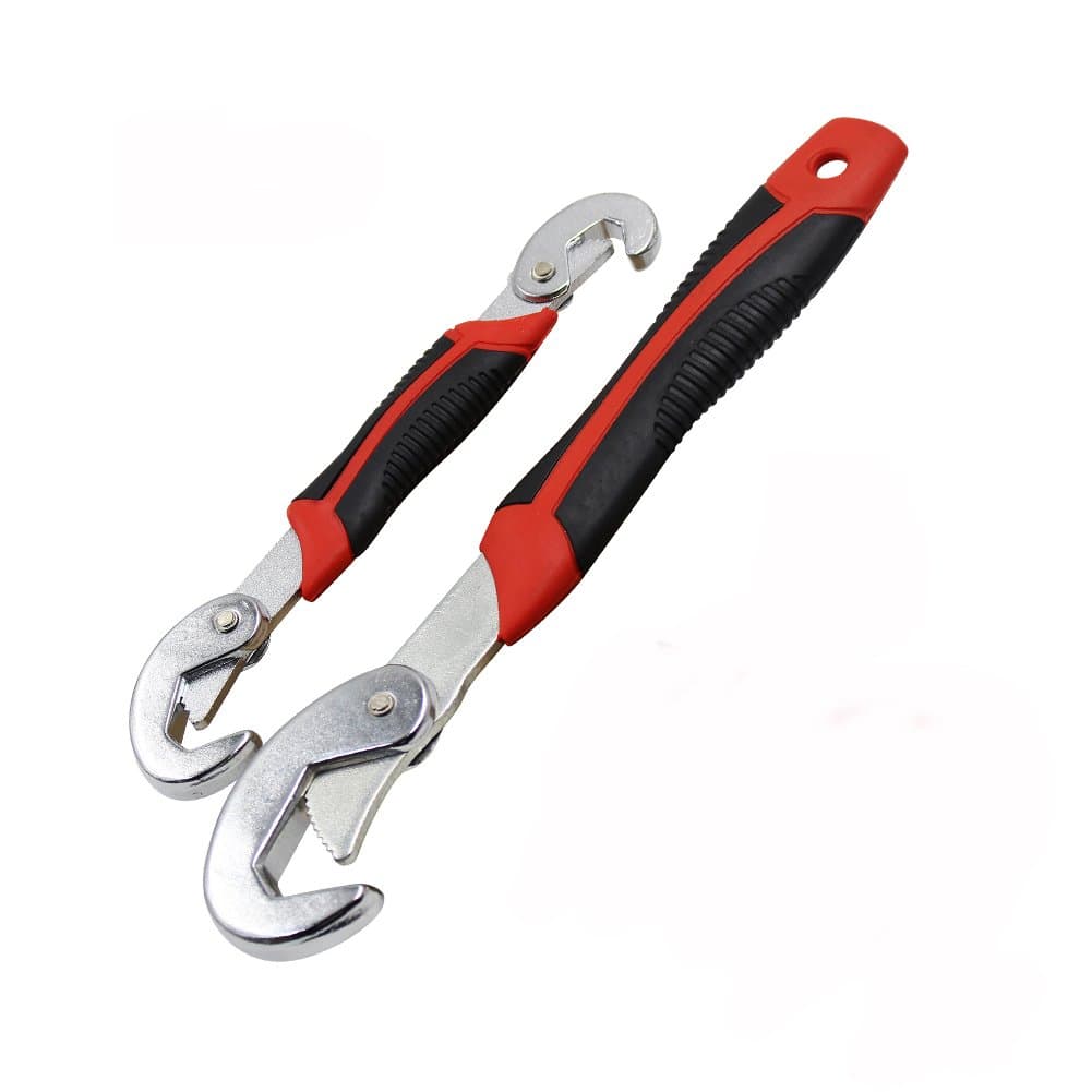 Huluwa Adjustable Wrench Multi-function Universal Snap'N Grip 0.4-1.5 inches Quick Spanner Set, 2Pcs