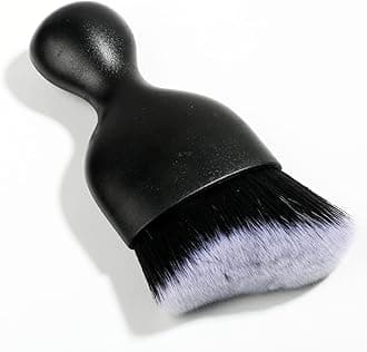 Car Interior Detailing Brush,Soft Bristle Cleaning Brush Car Detailing Brush Dusting Brush,Car Interior Cleaning Tool,Auto Detail Brush Car Dash Duster Brush (Black&White)